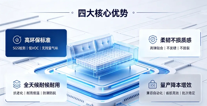 看不见的隐形骨架,拆解沙发床垫不同工序的用胶逻辑 看不见的隐形骨架,拆解沙发床垫不同工序的用胶逻辑