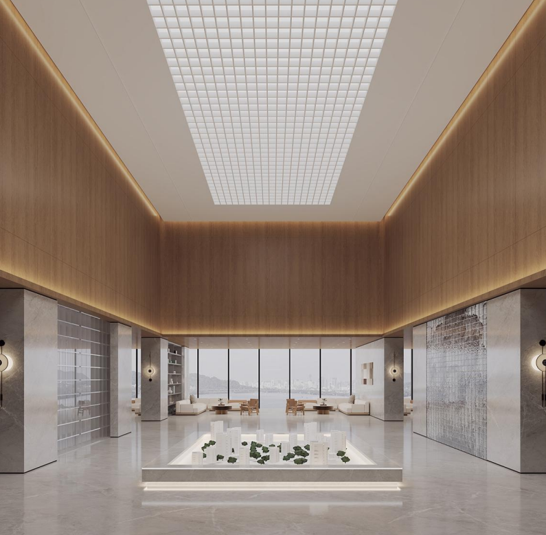 一种可做到A级阻燃的“无机基材+木皮饰面”，通过模块化组合创新门墙柜一体化