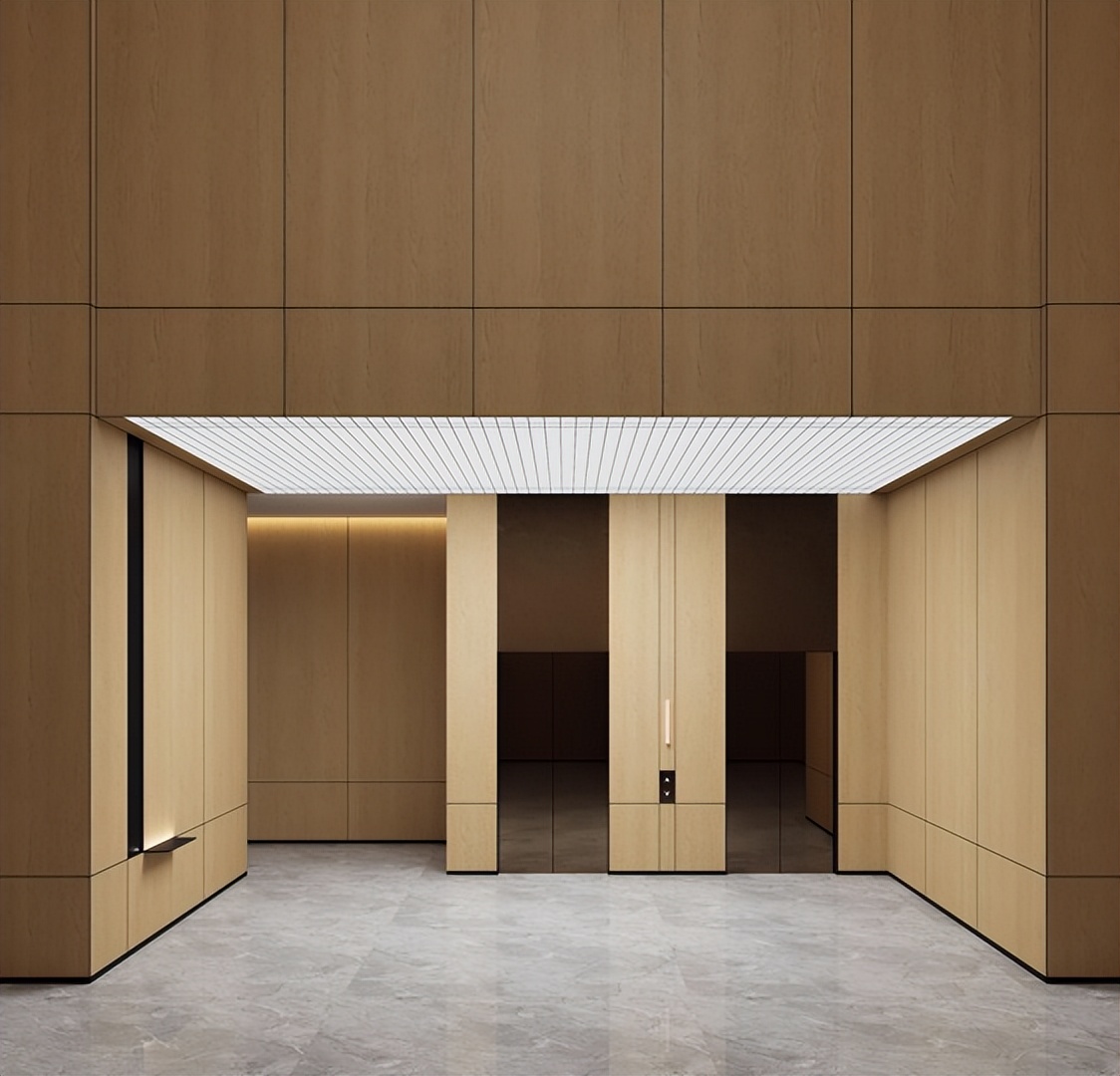 一种可做到A级阻燃的“无机基材+木皮饰面”，通过模块化组合创新门墙柜一体化