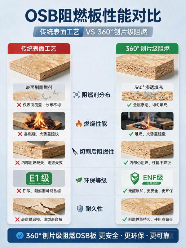 同为B1级，OSB阻燃板的阻燃差异藏在哪里？