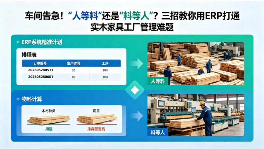 破解物料失衡困境：ERP 系统优化实木工厂生产全流程