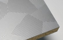 环保混油肤感压纹大板——行业首创低温热压混油肤感技术！